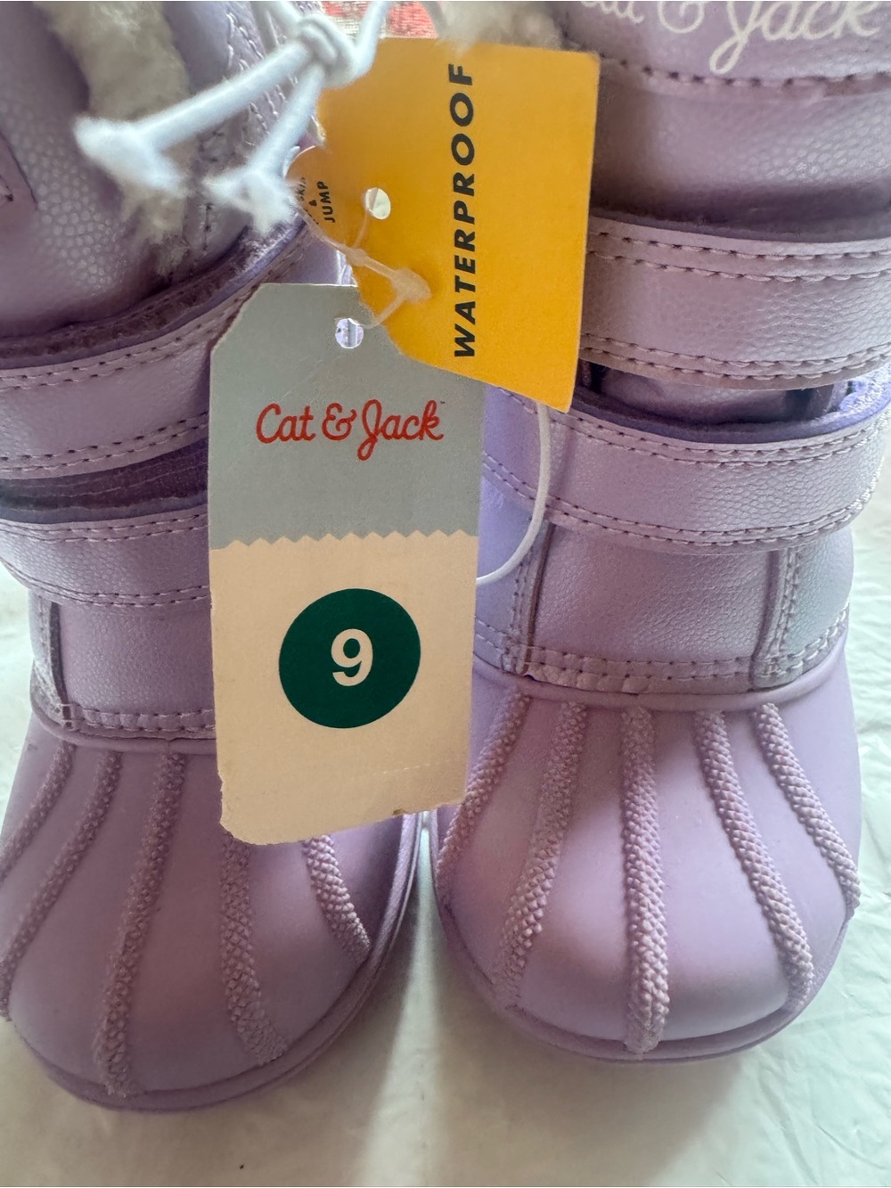 Cat & Jack Lavender Waterproof Kids' Snow Boots